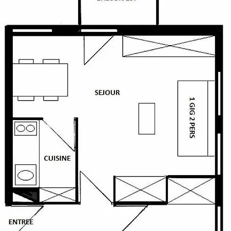 Les Cotes - 2 Pieces Pour 5 Personnes Mae-9584 *