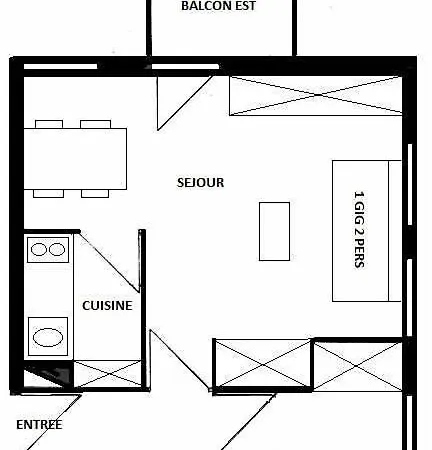 Appartement Les Cotes - 2 Pieces Pour 5 Personnes Mae-9584 *